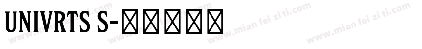 univrts S字体转换